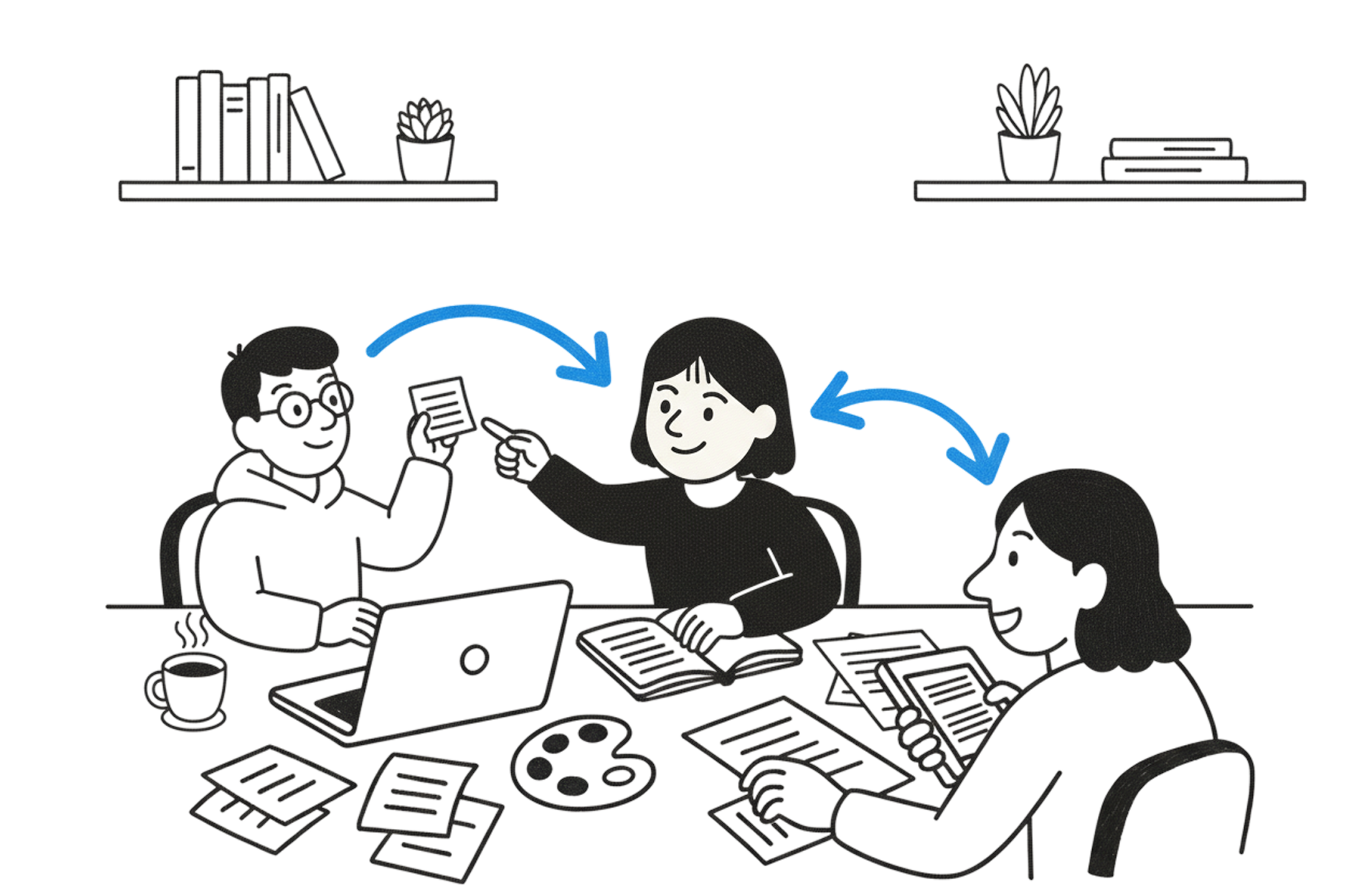 Collaboration illustration - light mode